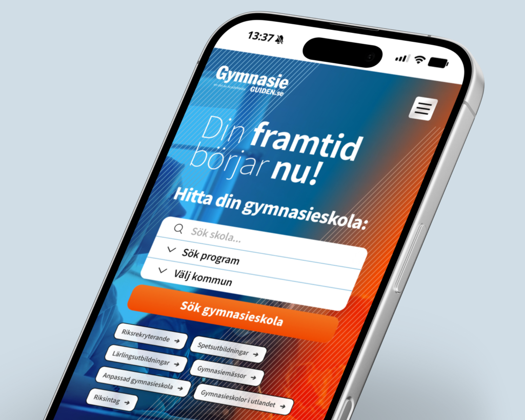 GymnasieGuiden.se är Sveriges första online-tjänst för att söka och jämföra gymnasium